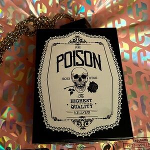 Killstar Black and White Poison Bag